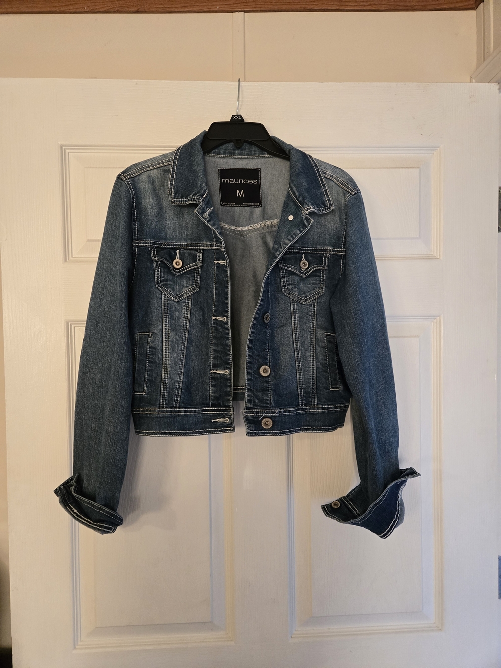 Maurices Blue Denim Jacket - Classic Button-Front Jean Jacket